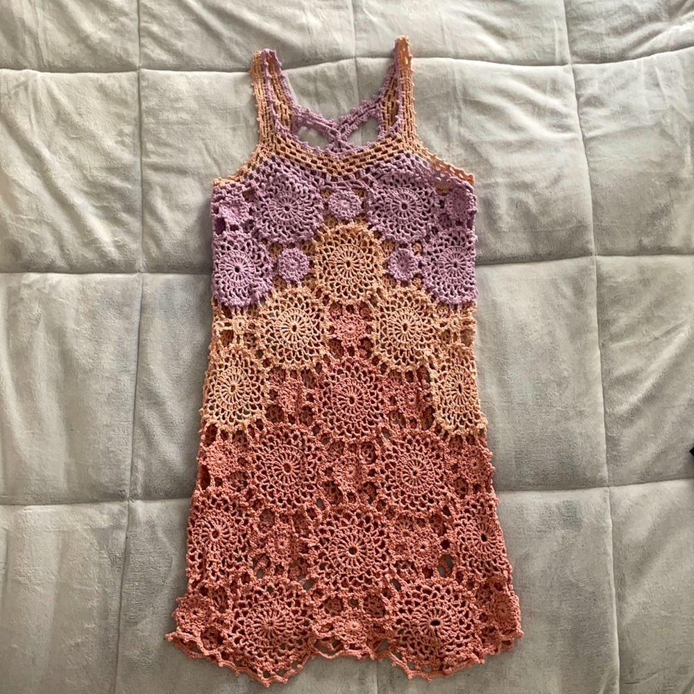 One of the kind hand made crochet dress